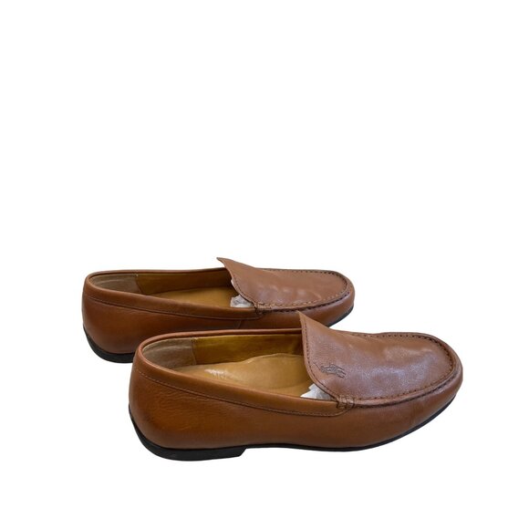 Polo Ralph Lauren Allon Mens Brown Leather Slip-On Loafers Size 7.5D SKU 8338 - Picture 4 of 14